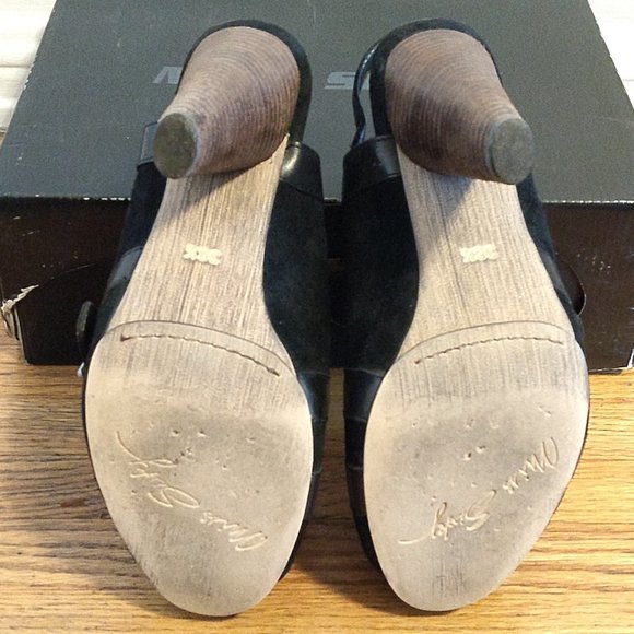 Miss Sixty "Taylor" Black Peep Toe Platform Heels - Size 38.5 (US 8.5) - Picture 9 of 10